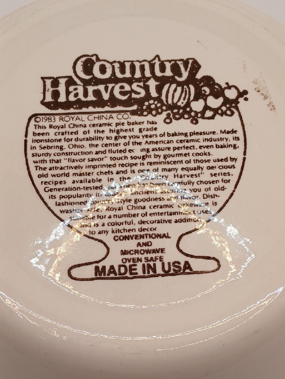 Vintage Strawberry Pie Plate w/ Recipe Royal China Co. - Picture 13 of 16